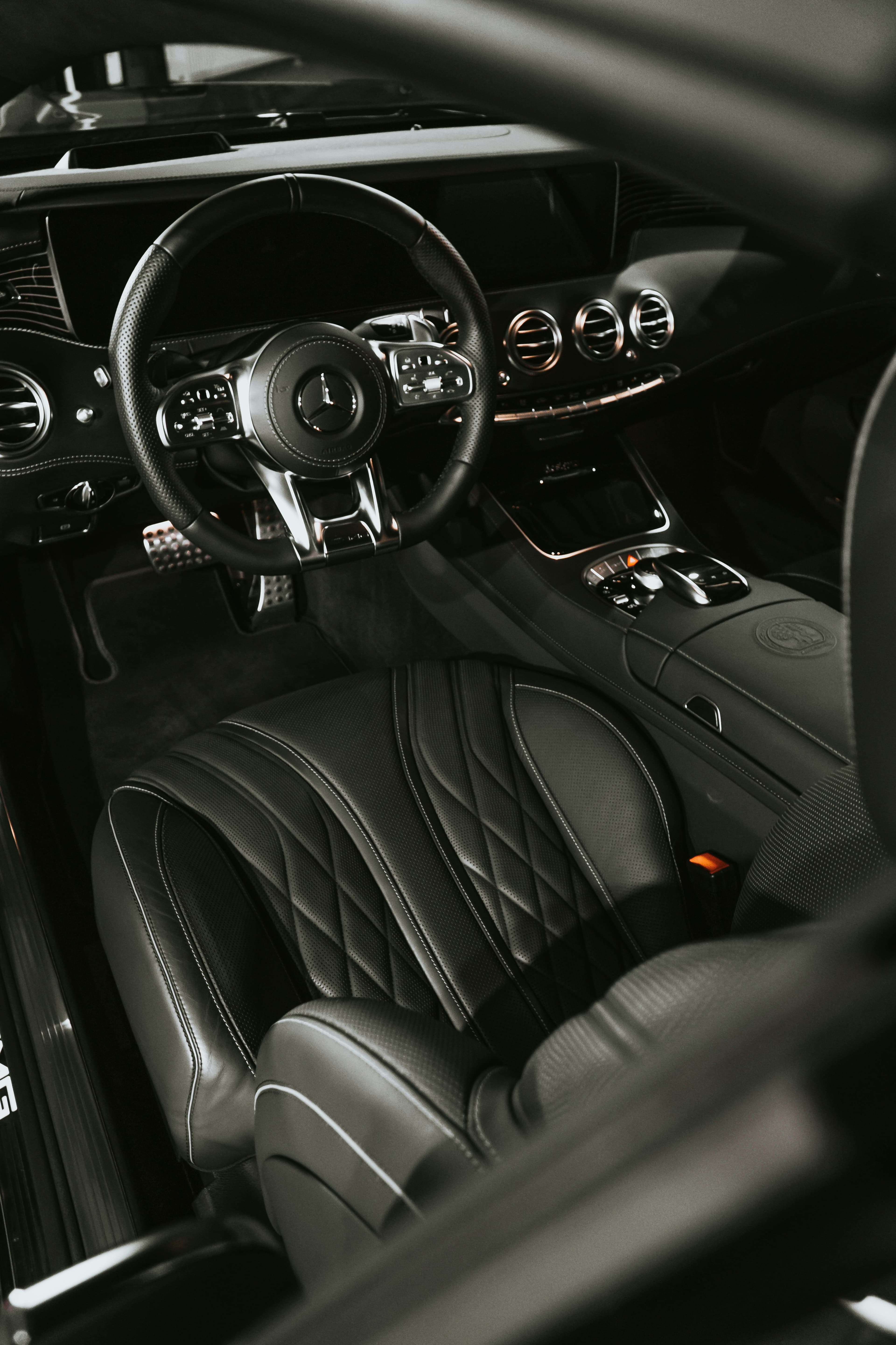 Bright clean dashboard with reflections